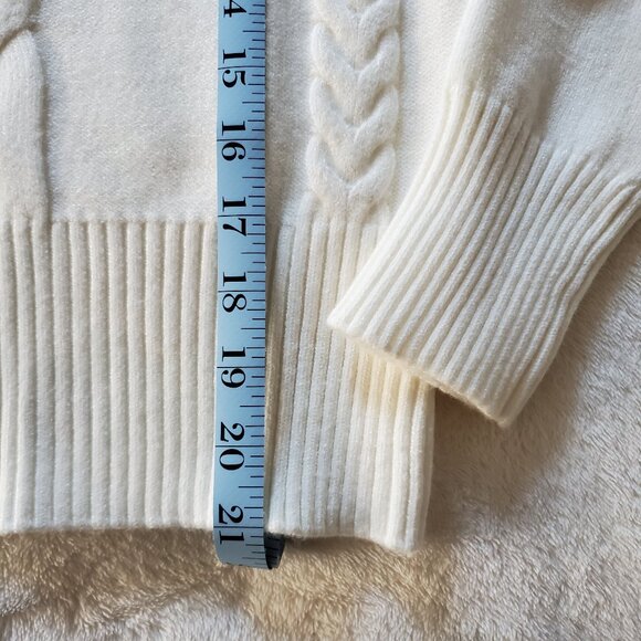 Truth by Republic Mock Turtleneck Sweater Soft Ivory XS - Picture 4 of 10